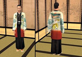 Mod The Sims - Three japanese Hakama outfits
