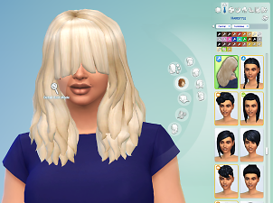 sims 4 cc hair blinding bangs