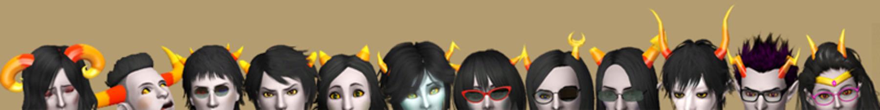 Mod The Sims Simstuck Homestuck Troll Horns For Ts3