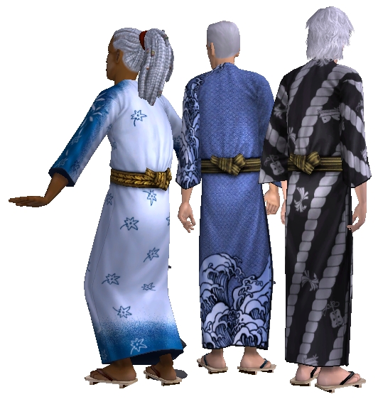 Mod The Sims - Kimonos for Grandpa