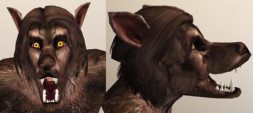 Mod The Sims - Werewolf Face Set