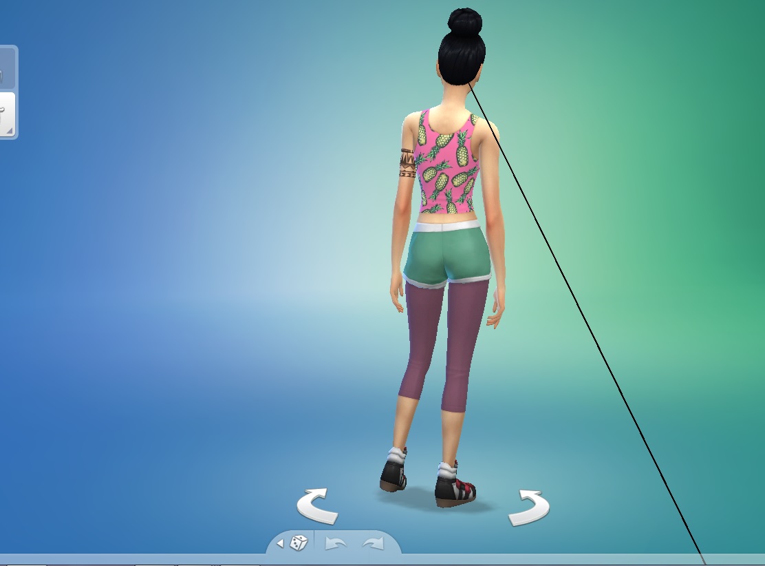 Mod The Sims Fun new CAS glitch black line