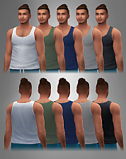 Mod The Sims - Ribbed A-line Tanktops