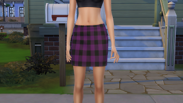 plaid skirt sims 4 cc