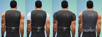 Mod The Sims - Bare chested leather vest