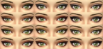 Glitter eyeshadow with eyeliner Found in TSR Category 'Sims 4 Female  Eyeshadow'