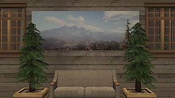 Mod The Sims - Wide Shot Wilderness Scenery Canvases