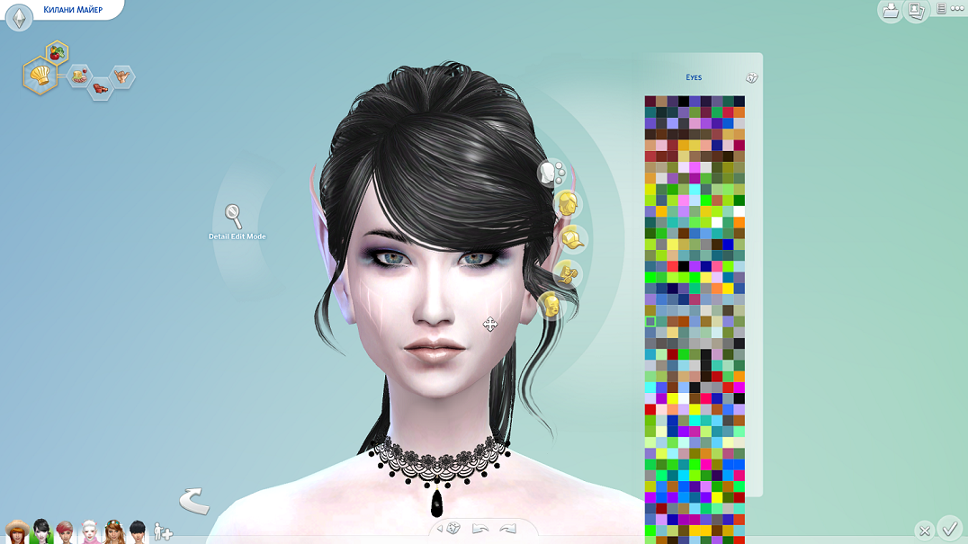 Mod The Sims Problems scrolling non default eyes