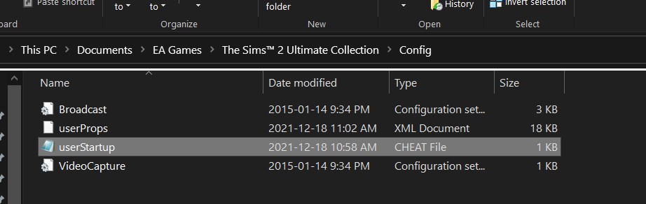 Mod The Sims - What's in your UserStartup.cheat file?
