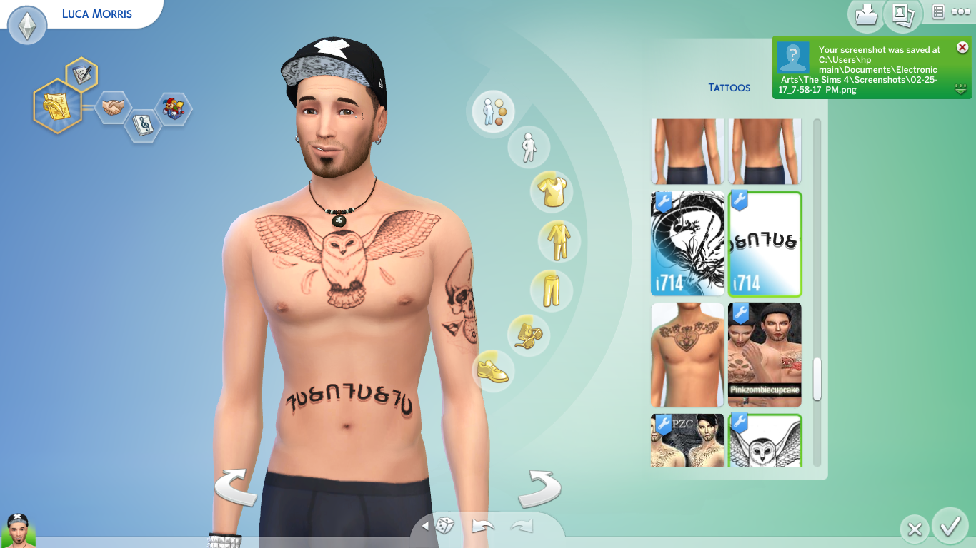 Mod The Sims - Artsy Tattoos Pt. Deux
