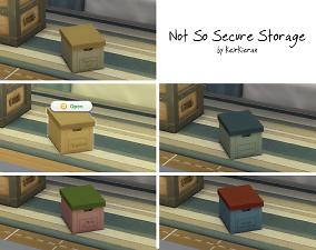 Mod The Sims Not So Secure Storage A Simple Storage Box